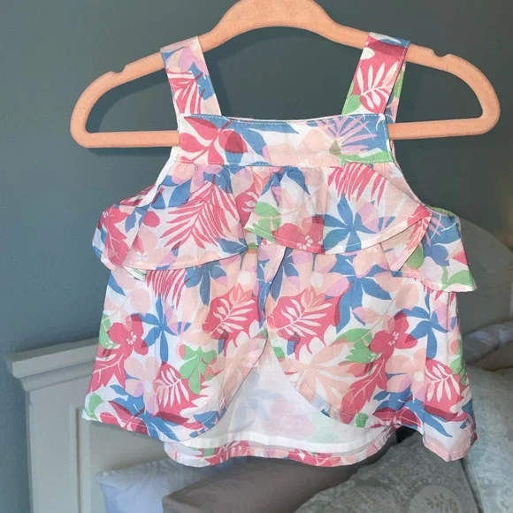 NWT 3-6 months Janie and Jack | Floral Top and Matching Bloomers - Picture 2 of 6